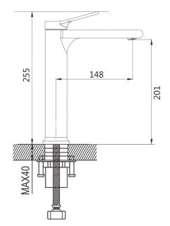 Смеситель для раковины Shevanik S8311 хром